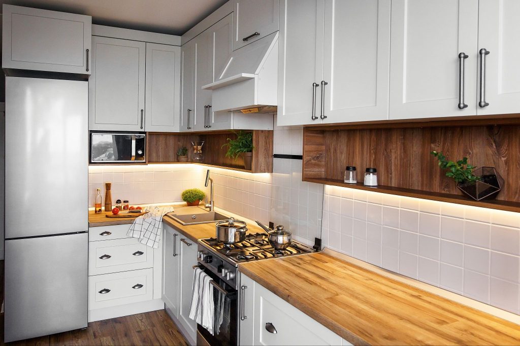 A lot of counter space is needed for growing families--kitchen remodel for growing families