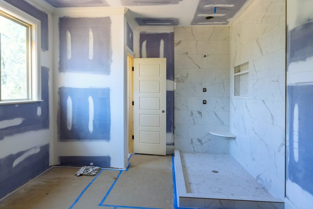 Bathroom remodels often include moving plumbing or other features to make the room more efficient.-- bathroom remodel Salem VA