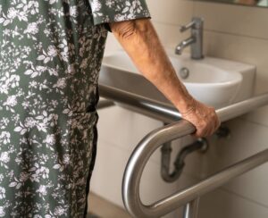 A grab bar at your sink will make washing your hands a breeze! --aging in place renovations Roanoke VA